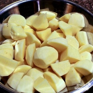 Сырная запеканка с мясом и картофелем - фото шаг 1