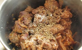 Мясо с фасолью консервированной - фото шаг 5