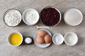 Открытый пирог с брусникой - фото шаг 1