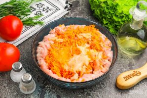 Куриные котлеты в духовке - фото шаг 3
