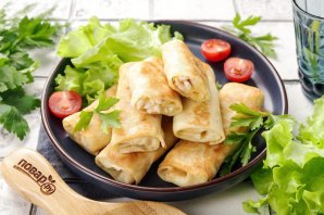 Блинчики с курицей - фото шаг 20