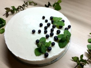 Торт из творога и желатина без выпечки - фото шаг 10