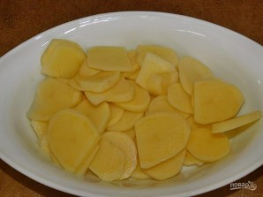 Картофель с грибами и сыром в духовке - фото шаг 1