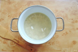 Фасолевый суп с баклажанами - фото шаг 3