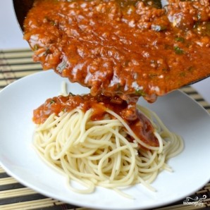 Соус с фаршем для спагетти - фото шаг 6