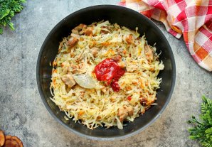 Капуста со свининой - фото шаг 7
