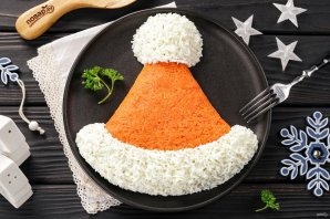 Салат "Шапочка Деда Мороза" - фото шаг 11