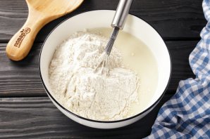 Блины с красной рыбой - фото шаг 5