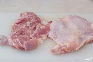 Фаршированные куриные окорочка в духовке - фото шаг 1