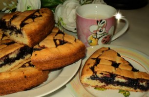 Пирог с черничным джемом - фото шаг 5