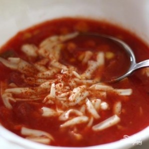 Томатный суп с кукурузой - фото шаг 7