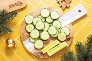 Закуски "Елочки" - фото шаг 10