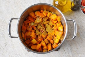 Постный суп из тыквы - фото шаг 4