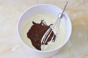 Шоколадный чизкейк с творожным сыром - фото шаг 7