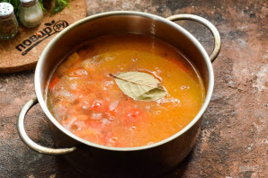 Суп с помидорами и болгарским перцем - фото шаг 7