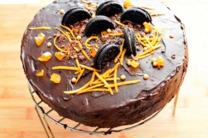 Шоколадный торт «Мокко-апельсин» - фото шаг 12