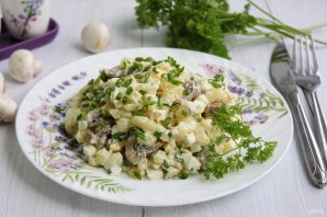 Салат с картошкой и грибами - фото шаг 9
