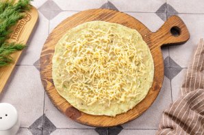 Блинчики из кабачков с курицей - фото шаг 13