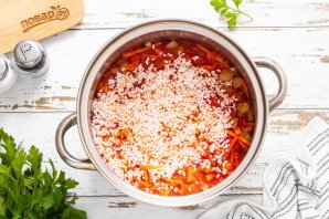 Салат с рисом на зиму - фото шаг 8