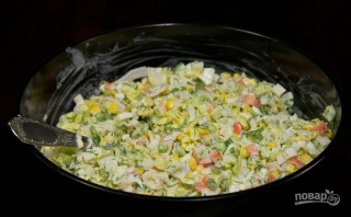 Крабовый салат - фото шаг 6