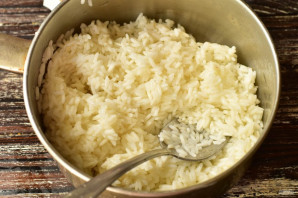 Рис с курицей в сливках - фото шаг 6