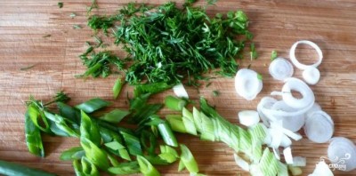 Салат из зеленых овощей - фото шаг 4