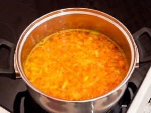 Сливочный суп с семгой - фото шаг 3