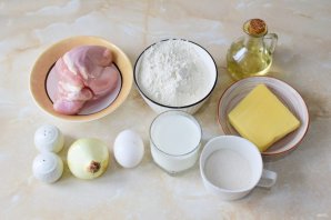 Блинчики с курицей и сыром - фото шаг 1