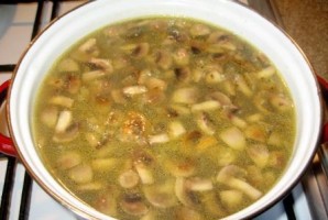 Грибной суп с чечевицей - фото шаг 8