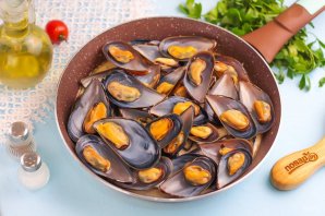 Ракушки мидии в сливочном соусе - фото шаг 6