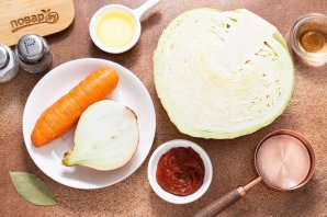 Тушеная капуста - фото шаг 1