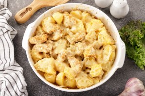 Куриная грудка, запеченная с картофелем - фото шаг 11