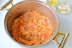 Овощной салат с рисом на зиму - фото шаг 6