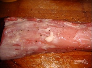 Запеченная свиная вырезка с горчицей и медом - фото шаг 2
