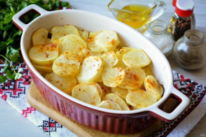 Картошка с луком в духовке - фото шаг 8