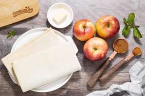 Слоеный пирог с яблоками - фото шаг 1