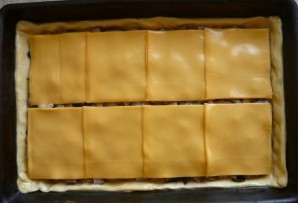 Пирог с грибами и сыром - фото шаг 4