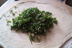 Осетинский пирог с зеленью - фото шаг 3