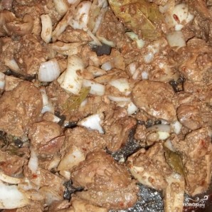 Куриная печень по-грузински - фото шаг 3