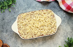 Макаронная запеканка с фаршем - фото шаг 9