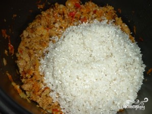 Рис с фаршем в мультиварке - фото шаг 3