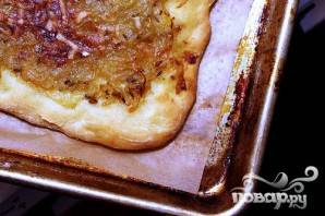 Луковый пирог с горчицей и фенхелем - фото шаг 3