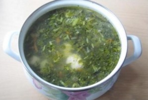 Суп со щавелем и фрикадельками - фото шаг 6
