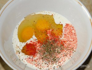 Мясной омлет с кабачками и помидорами - фото шаг 3