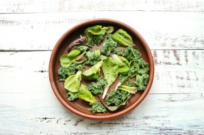 Салат с халуми и баклажанами - фото шаг 4