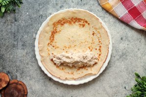 Блинчики с куриной грудкой - фото шаг 12