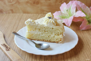 Бисквитный торт с кремом "Пломбир" - фото шаг 19
