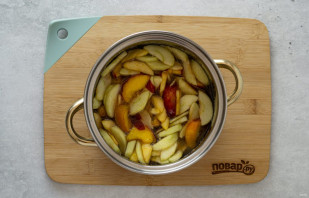 Варенье из яблок и персиков - фото шаг 4