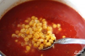 Томатный суп с кукурузой - фото шаг 6