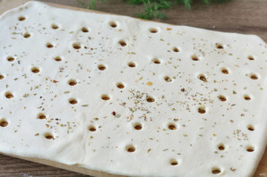 Сырное печенье из слоеного теста - фото шаг 7